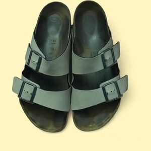 Tan Double Strap Sandals